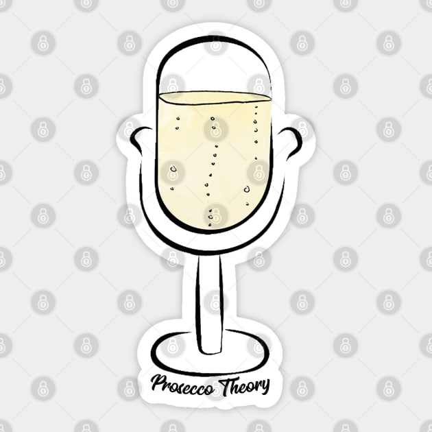 Prosecco Microphone Sticker by Prosecco Theory